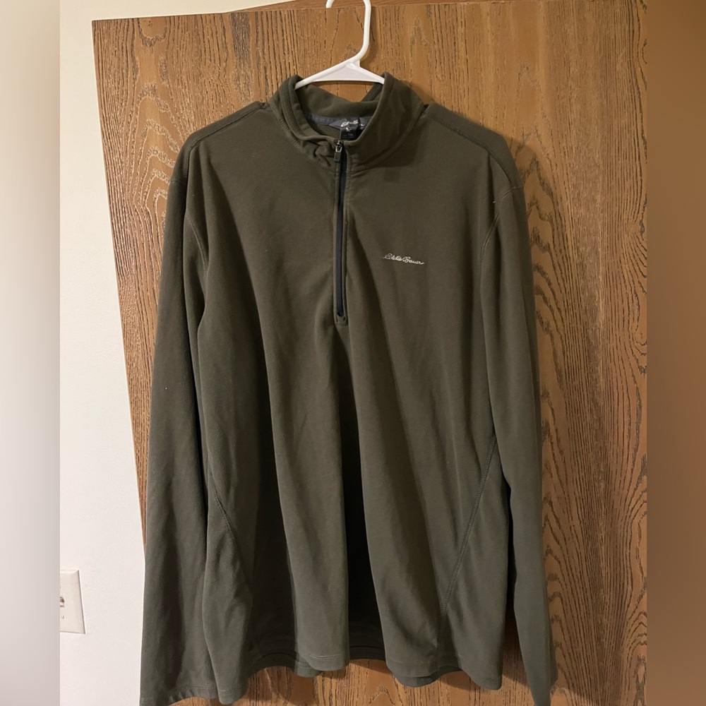 Eddie Bauer Forest Green Fleece Pullover